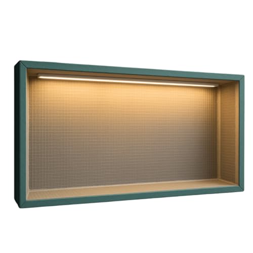 Shower Niche Insert Tile Ready with LED Light 14x22 Inches Recessed Wall Niche Insert for Shower Walls Prefab Bathroom Shelf with Light Bar Easy Tile Installation Soft Warm Hue Rectangle