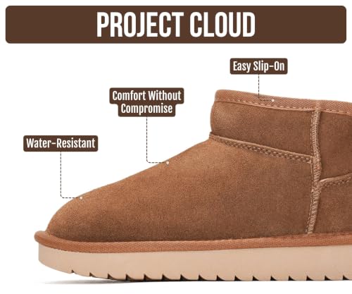 Image of Project Cloud 100% Genuine Leather Comfortable Womens Ankle Boots