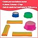 edxeducation Step-a-Trail - 6 Piece Backyard Obstacle Course for Kids - Indoor and Outdoor - Build Coordination and Confidence - Physical and Sensory Play