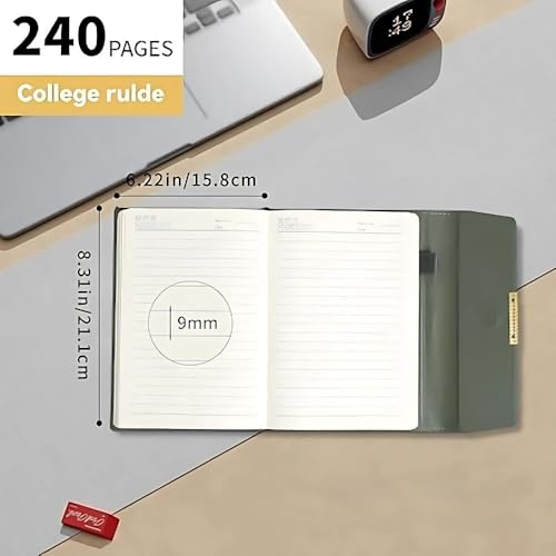 Image of CAVALO - Be Unique Diary Gift Set with Pen | Premium Notebook with Pen & Extra Refill | 6 x 8 Inch, 240 Lined Pages, Undated | Ideal for Corporate Gifting, Office Use, Diwali & New Year Presents (Green Line Diary Gift Set)