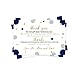 Paper Clever Party Navy and Gold Baby Shower Thank You Cards with Envelopes - Blank Notes with Prefilled Message for Boys - Personalize for Registry Gifts - Royal Prince Stationery Set, 4x6, 15 Pack
