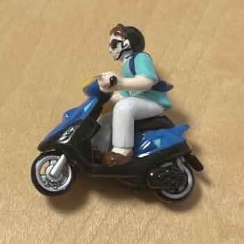 Amazon.co.jp: スクーター②青バイクミニカーライダー付き 原チャリ 原