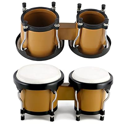 EastRock Bongo Drum Brown Mini Drum Model