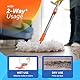 Macromax - Faster Automatic Spin Mop 16L Reinigungsset 100% Mikrofaser Mops - Teleskop-Drehgriff, automatische Wäsche & Abnehmbarer Trockenkorb, aus 90% recycelbarem Material (Spin Mop Set)