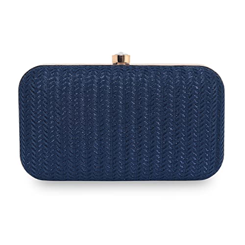 Image of ESBEDA Glitter Shine Oval shape Clutch Solid Pattern For Women | Gift For Women