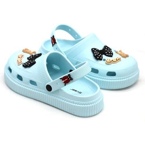 Image of SVAAR Fashionable Comfortable Lightweight Platform Heels Clogs for Women's | Cushioned Footwear | Lightweight Slip-ons | Waterproof Sandals for Women
