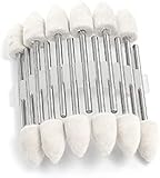 JDYYICZ Mandrel Mounted White Conical Felt Point Polishing Tool