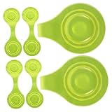 ibasenice 6個反射磁気クリップ 子供用夜間視認性向上バックパック 衣類用反光 アクセサリー ポータブル軽量アウトドアランニング用