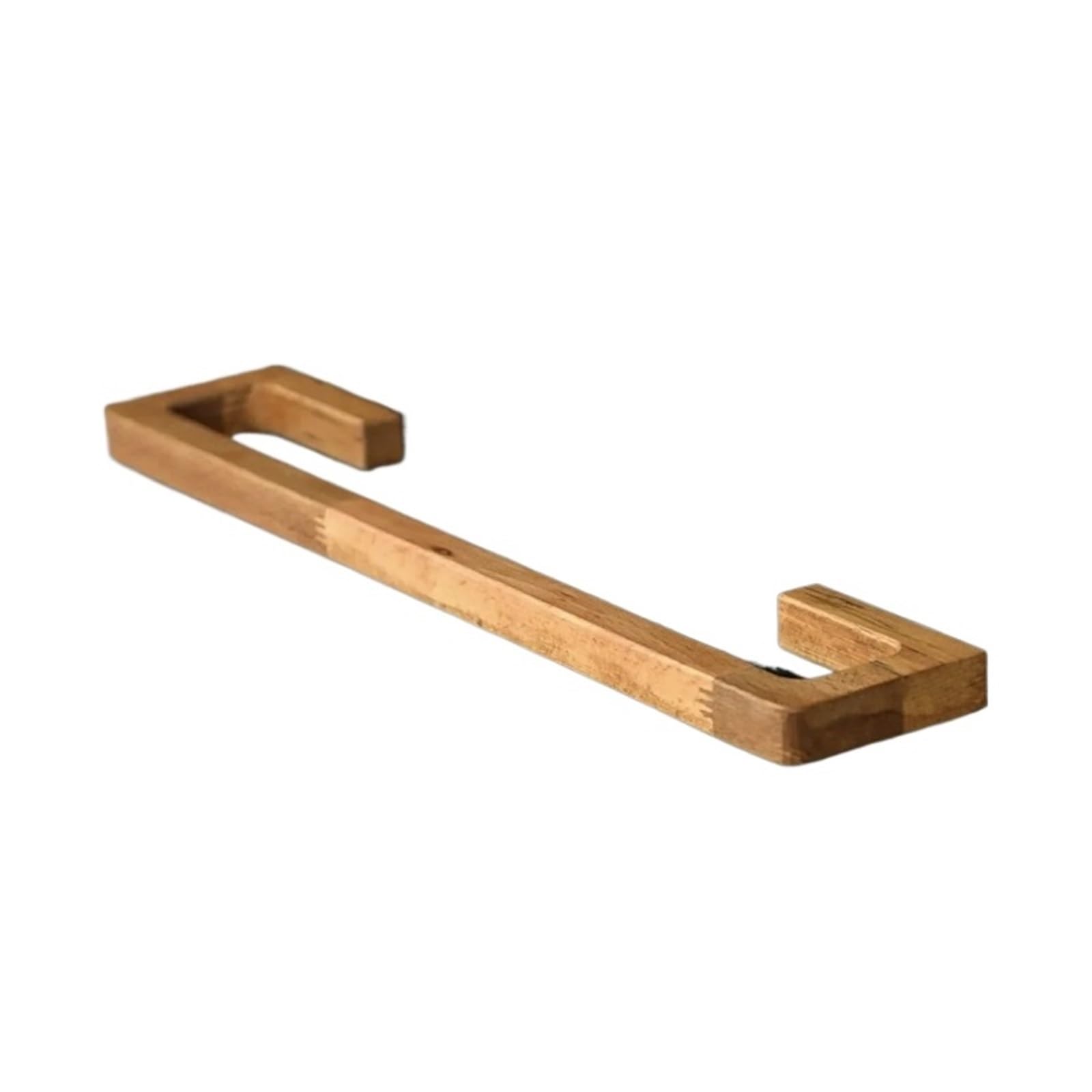 Wood Towel Rack Bathroom Bar Shelf Wall Mounted Wooden Hanger Toilet Suction Cup Holder Kitchen Organizer Easy Maintenance