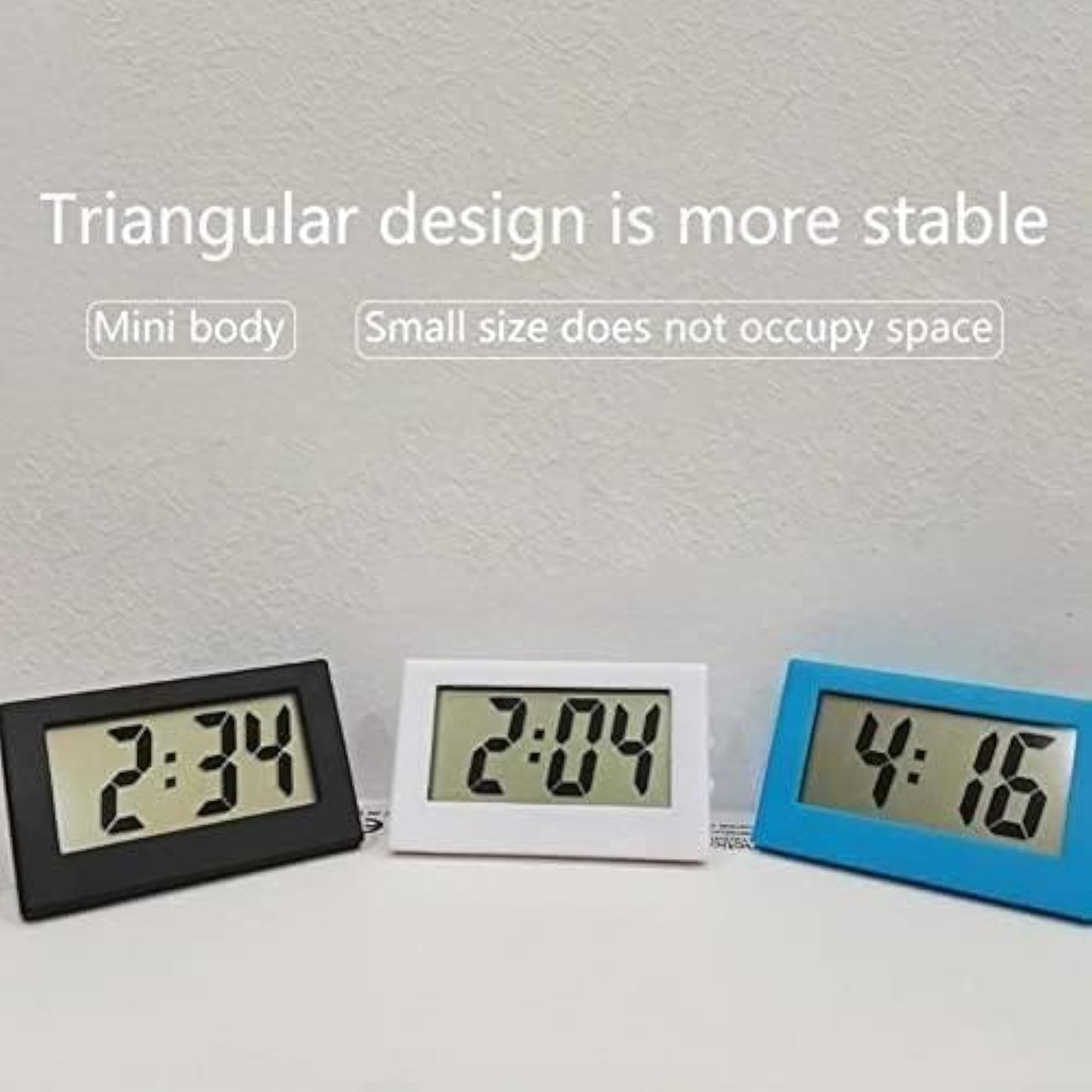 Mini Digital Clock Portable Cute Electronic for Car Dashboard