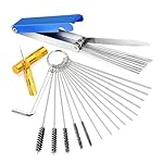 AYKHDS-Carburetor-Carbon-Dirt-Jet-Remove-Cleaner-13-Cleaning-Wires-Set-10-Cleaning-Needles-5-Nylon-Brushes-1-Sharp-Pick-Tool-Kit-for-Motorcycle-ATV-Moped-Stainless-Steel