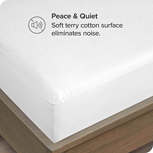 Bare Home Full Size Mattress Protector - Premium 100% Waterproof Mattress Protector - Vinyl Free - Cooling Mattress Protector (Full, White) #TOP2