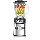 Arendo – Standmixer Glas 1400 W – Hochleistungsmixer - 1,7 L Fassungsvermögen – Mixbehälter aus Glas - Glasbehälter – hochwertige Edelstahl-Messereinheit – 3 voreingestellte Programme