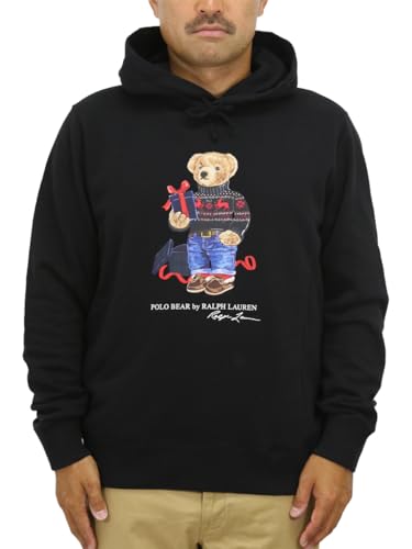 (ポロ ラルフローレン) メンズ ポロベアー プリント プルオーバー スウェット パーカー 01020105 Lサイズ BLACK [並行輸入品]のサムネイル