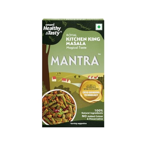 Image of Emami Healthy & Tasty Mantra Royal Kitchen King Masala 100g in Zip-lock paper Box