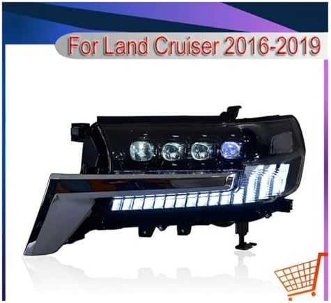 LED Car Headlights for Toyota Land Cruiser 2016-2021 200 LC200 Modificiation Automobile Accessories Front Lights DRL Head Lamps