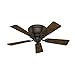 Hunter Fan Company, 52137, 42 inch Haskell Premier Bronze Low Profile Ceiling Fan with LED Light Kit and Pull Chain