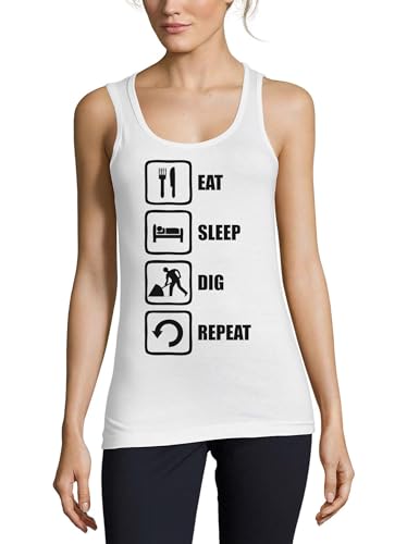 Camiseta sin mangas de algodón mujer Atspauda blanca transpirable