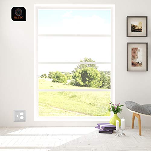 Image of Pack of 4 Wall Plate Outlet Switch Covers by SleekLighting | Classic Beadborad Wall plates| Variety of Styles: Decorator /Duplex /Toggle /Blank / & Combo | Size: 1 Gang Blank
