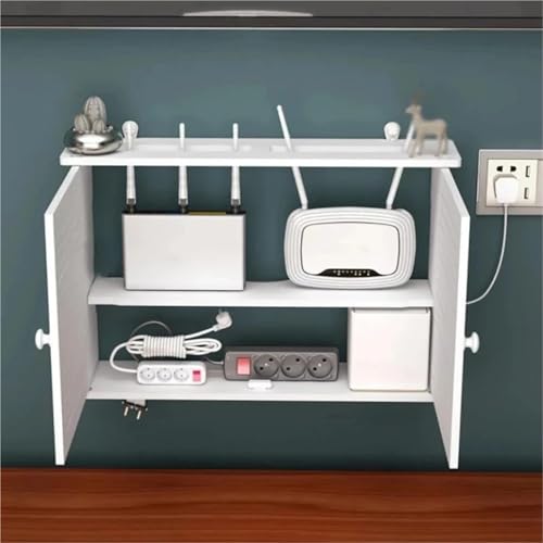 Étagère murale routeur Wifi chic pour dissimuler les câbles - 5