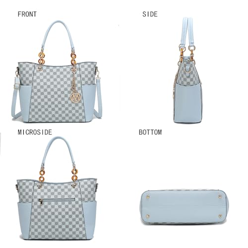 Image of J'OMOR by Mia Tote Bag for Women, Handbag Set with Wallet Top-Handle Bag Vegan Leather Purse