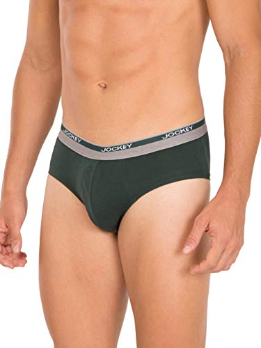 Image of Jockey 8037 Men's Super Combed Cotton Solid Brief with Ultrasoft Waistband (Pack of 2)