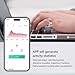 ASHATA Bluetooth Smart Ring Fitness, Health Ring to Monitor Fitness Pedometer Sleep Data, APP Control, Smart Ring for Men Women, Gold (9)