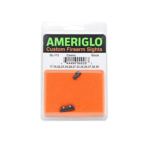 Ameriglo Gl-433 Hackathorn Sight Set For Glock , Black #TOP5