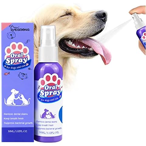 Petry Oral Spray, Pet Teeth Cleaning Spray for Dogs & Cats, Pet Oral Spray, Pet Breath Freshener Spray Care Cleaner, Dog and Cat Natural Breath Freshener (1pc) Cover