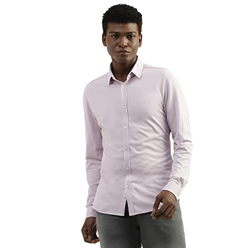 Image of UNITED COLORS OF BENETTON Men's Cotton Solid Slim Fit Shirt
