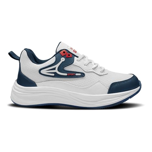 Image of BRUTON Dash-X Men's Running Shoes | Lightweight Sports Shoes for Men | Comfortable Walking Jogging Gym Shoes | Breathable Lace-Up Training Footwear
