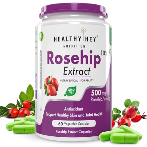 Healthyhey nutrition rosehip extract 60 veg capsules