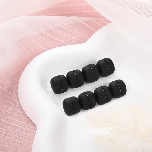 Image of 8 Pcs Hijab Magnets, Black Multi-Use Small Hijab Magnet Pins for Women, Magnet Pins Buttons No-Snag Scarf Clasp Pinless Brooch for Clothes Scarves Shawl Shirts Women Men