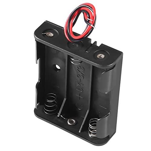 AOICRIE AA Battery Holder with Leads 3 AA Battery Holder with Wires(6PCS 3AA)