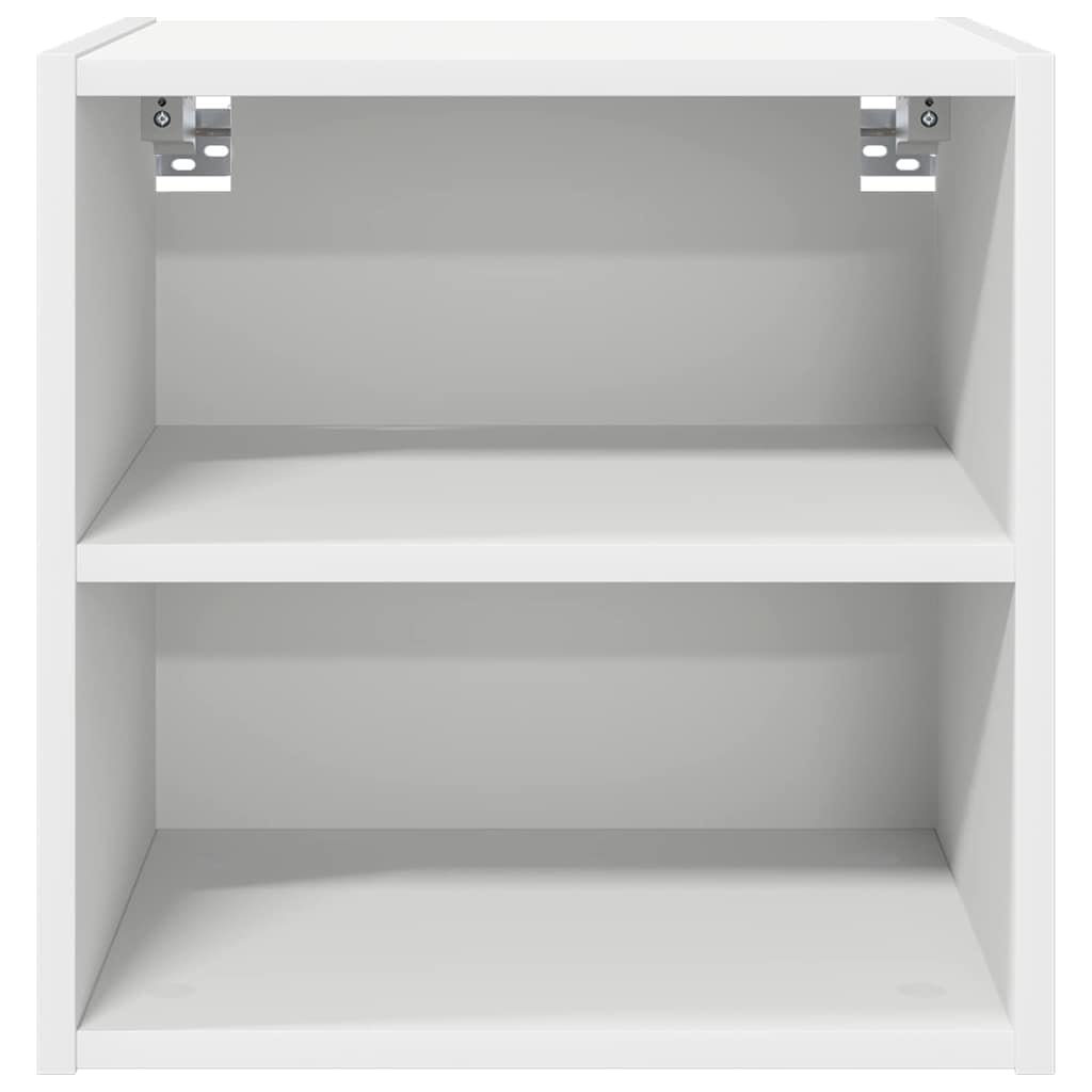 Hängeschrank Weiß aus Holzwerkstoff 40 x 29,5 x 40 cm mit viel Stauraum für Küche, moderner Wandschrank ideal als Vorratsschrank, Organizer für Geschirr, Teller, Tasse und Besteck