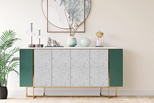 Vinilo adhesivo de hormigón arquitectónico para muebles y estantes de 100x50cm 4