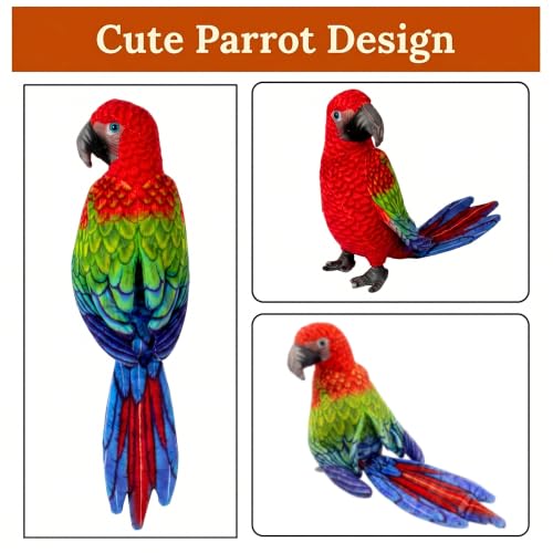 Image of Tickles Cute Parrot Soft Stuffed Plush Bird Toy for Kids Boys & Girls Birthday Gifts (Size: 30 cm Color: Multicolor)