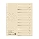 Herlitz 10840205 Trennblatt A4, chamois, Kraftkarton, 100 Stück in Folie eingeschweißt, 1 Packung