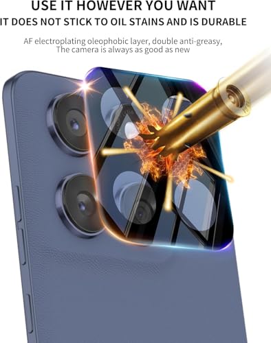 Image of Xmon Back Camera Lens Protector for Moto Edge 60 Fusion (1 Pack) Premium Camera Glass Protector Guard, Anti-Scratch, Ultra-Clear, Easy Installation