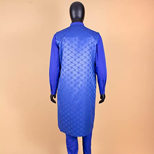 African Clothing for Men Print Coats Ankara Shirts and Pant Sets 3 Piece Suit Outwear Jacket Crop Top Trousers4