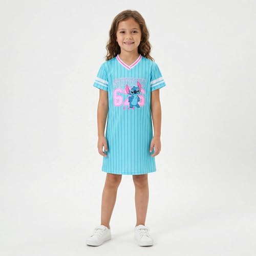 disney jersey dress Lilo & Stitch Girls for Toddler and Big Kids, Blue, 4 Clothing, Shoes & Accessories Spirit jersey