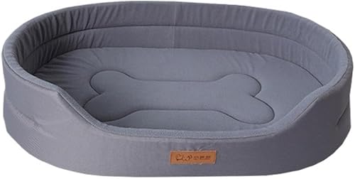Cama ortopédica grande para perros con espuma de alta densidad, tela Oxford impermeable, cojín de 4 lados, funda extraíble y parte inferior
