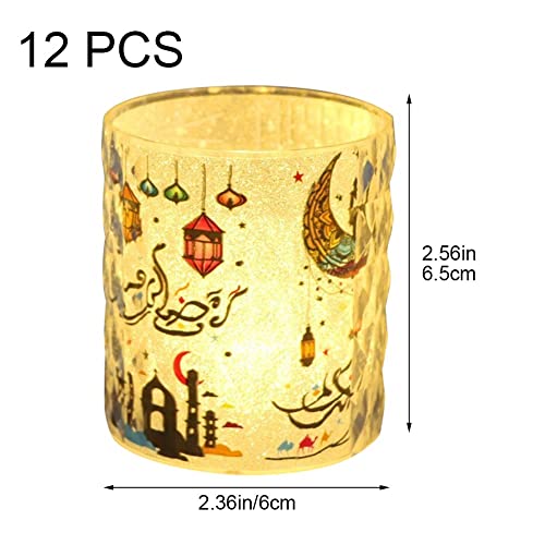Adornos Eid Mubarak con iluminación LED eficiente para salones y cenas de Fitr 7