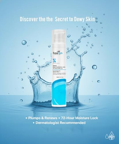 Image of Saeon Korean Kojic Acid Deep Hydration Lotion for Dry & Sensitive Skin | Long-Lasting Moisturizer for 48 Hours | Lightweight Nourishing Face & Body Lotion | Hydrating Skincare for Men & Women K Beauty 50ml