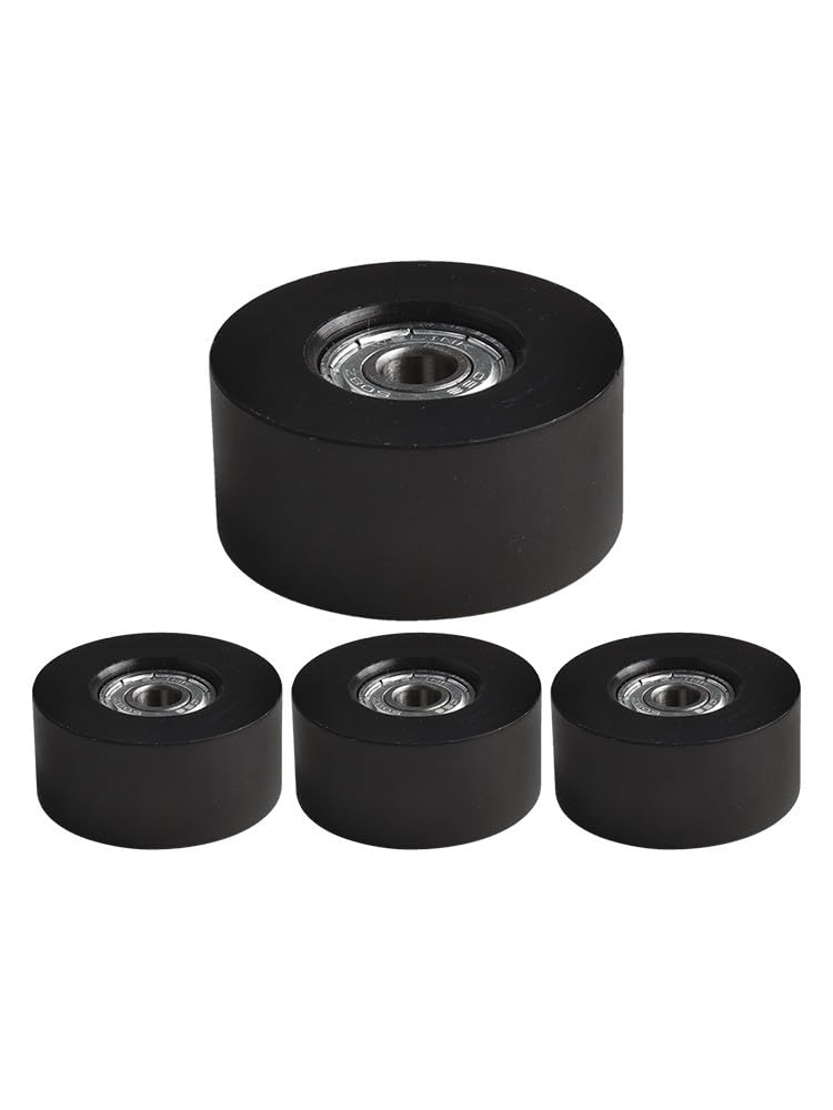 Whychstore Rudermaschinen-Sitzräder, Hartstahl-Kugellager, Nylon-Riemenscheiben, 45 x 21 x 8 mm, Ersatz für wasserabweisende Ruderer, 4 Stück