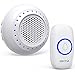 Wireless Doorbell, Secrui Waterproof Doorbell Chime Operating at 1000 Feet 5 Volume Levels & LED Indicator for Home Office Shops