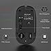 Rechargeable 2.4GHz Wireless Bluetooth Mouse, Jelly Comb Slim Noiseless Optical Wireless Mouse with Bluetooth, USB or Type C Connection,Easy-Switch up to 3 Device MS04