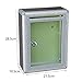 Baoblaze Locking Wall Mount Mailbox Letterboxes for Outdoor Decorations Porch Front Door, Front Access