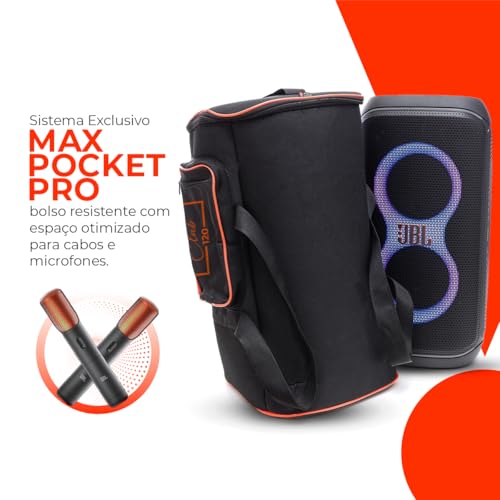 Bolsa Case Capa Triboshop Compatível Com Som Partybox 120 Club Lançamento - Anti Impactos, Acolchoad