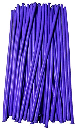 Image of long Modelling, Twisting, Tube Balloons, Pack of 100 (Purple)